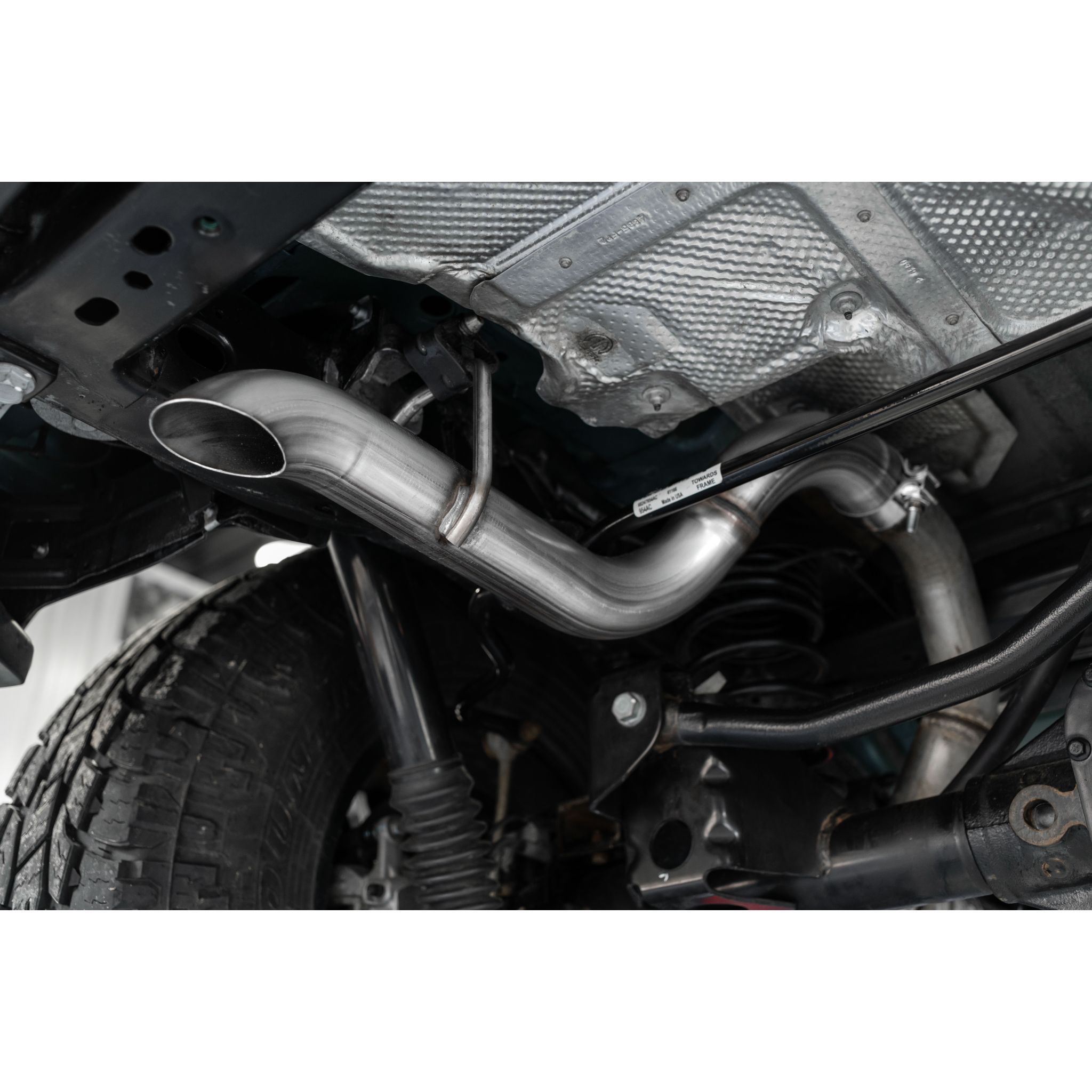 MBRP Armor Plus Jeep Wrangler 2.5" Axle Back Single Rear Exit Exhaust