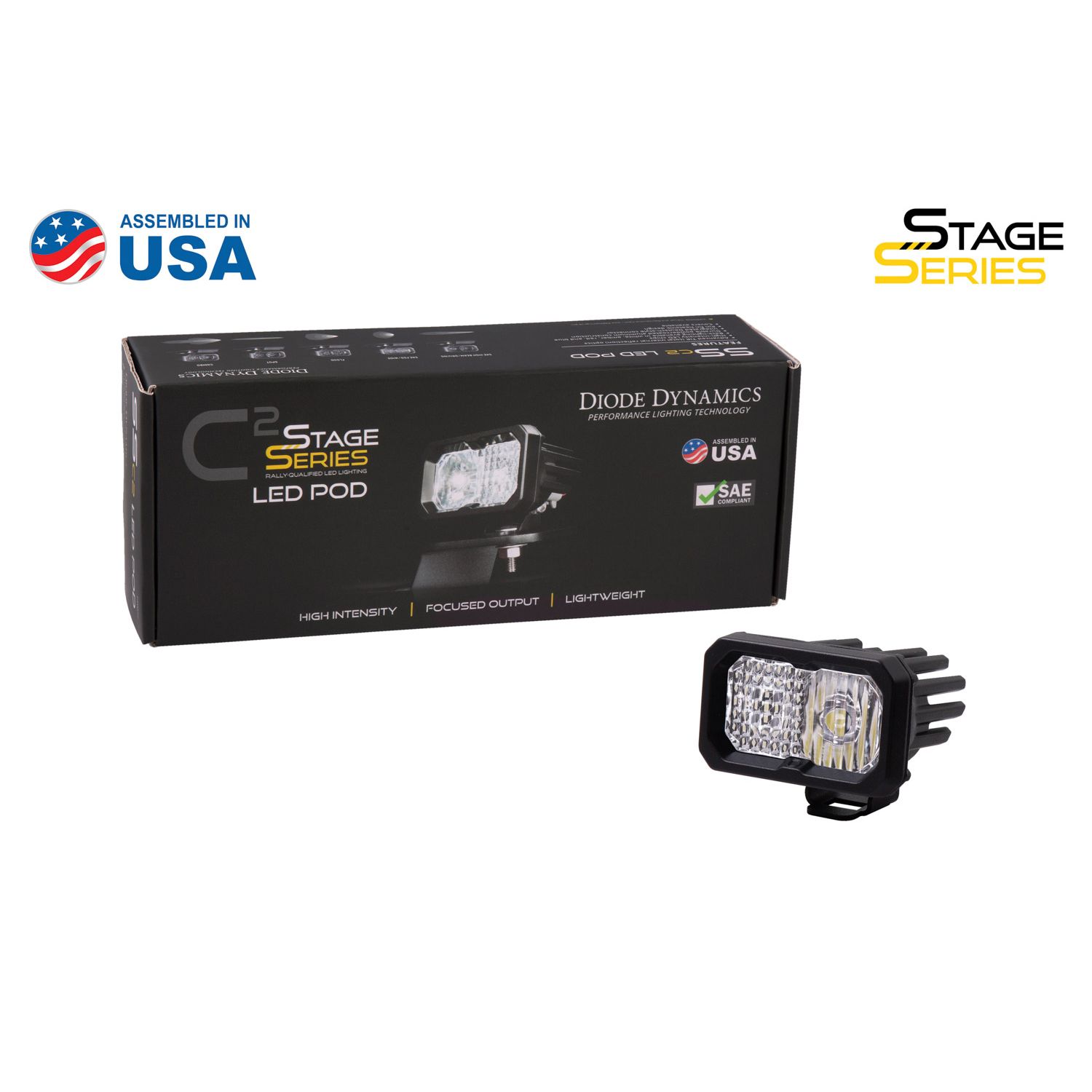 Pod light featuring modern TIR optics for the highest intensity on the market.