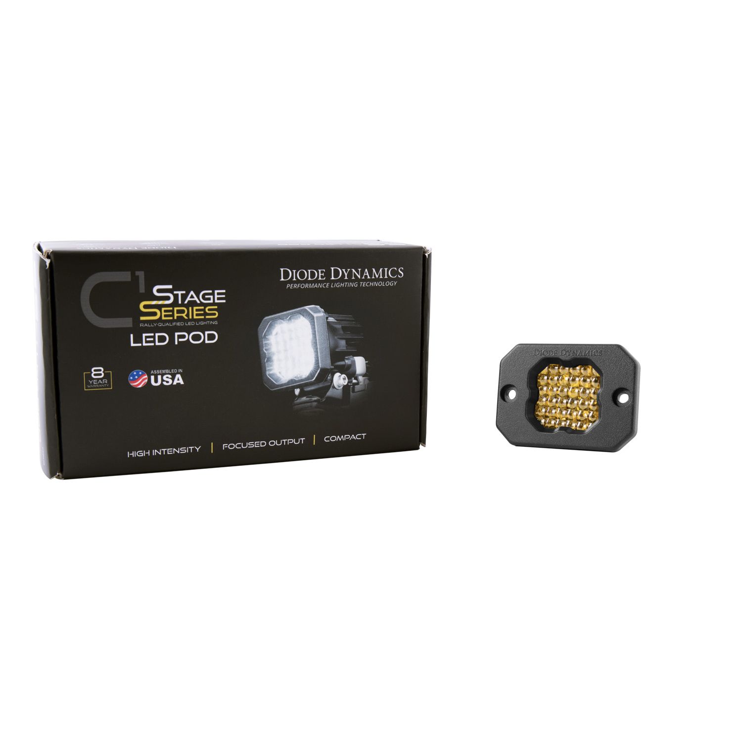 Pod light featuring modern TIR optics for the highest intensity on the market.