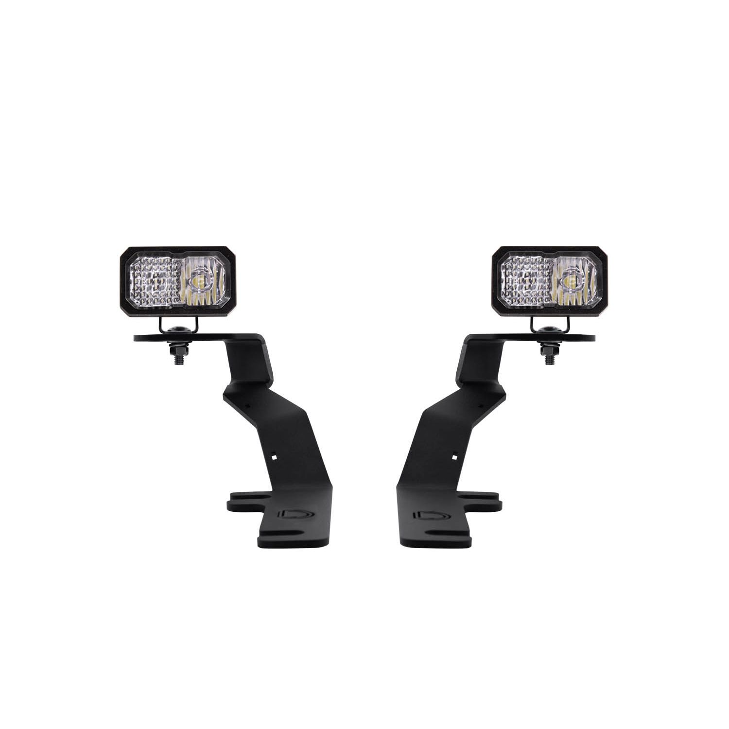 Allows you to mount two Stage Series 2"LED Pods above the hood.