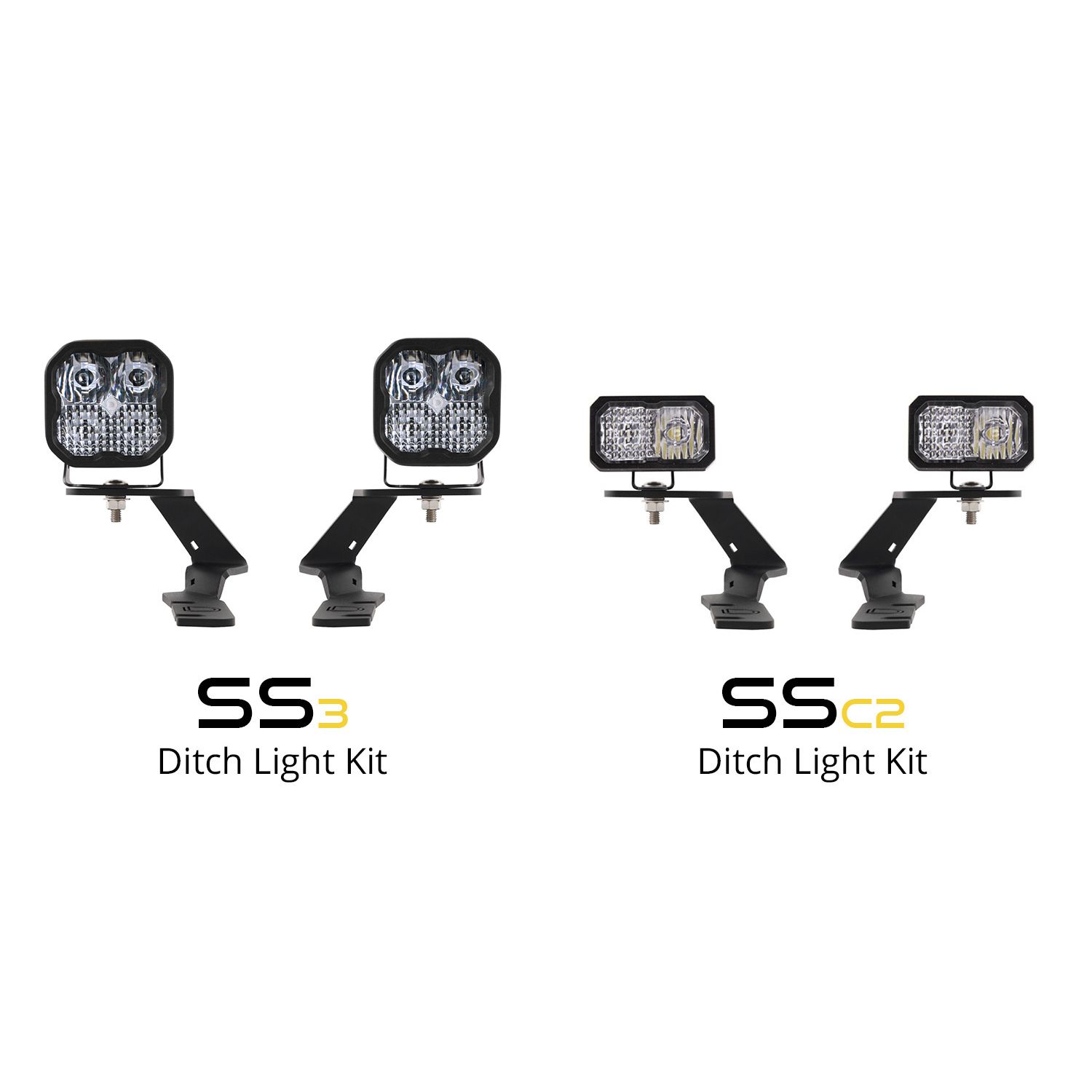 Allows you to mount two Stage Series 2" LED Pods above the hood.