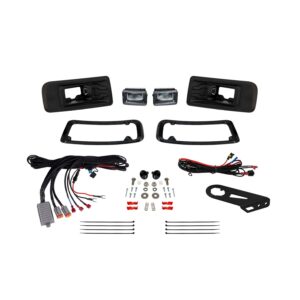 Adds SAE-compliant fog lights to the 2022+ Ford Maverick.