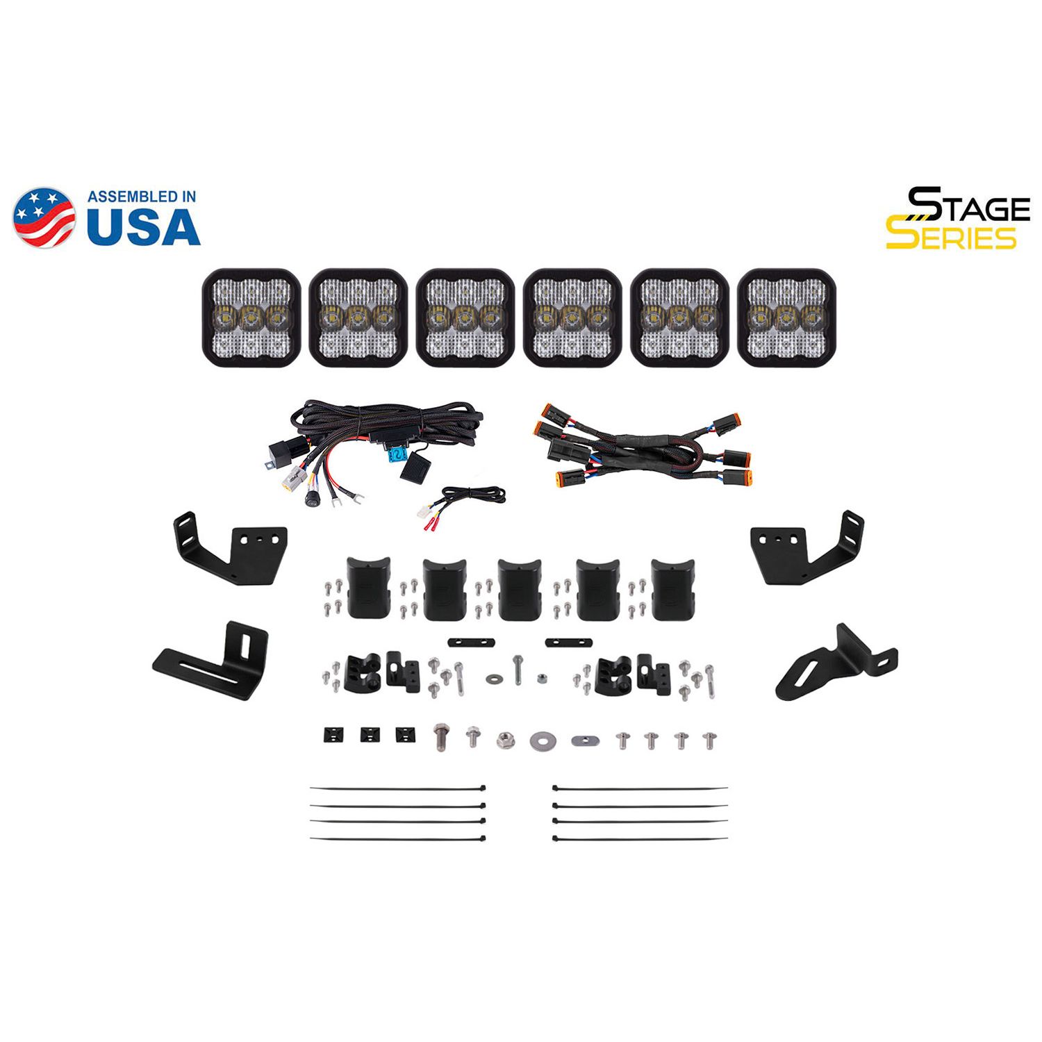 Allows for installation of SS3 LED pods in front grille.