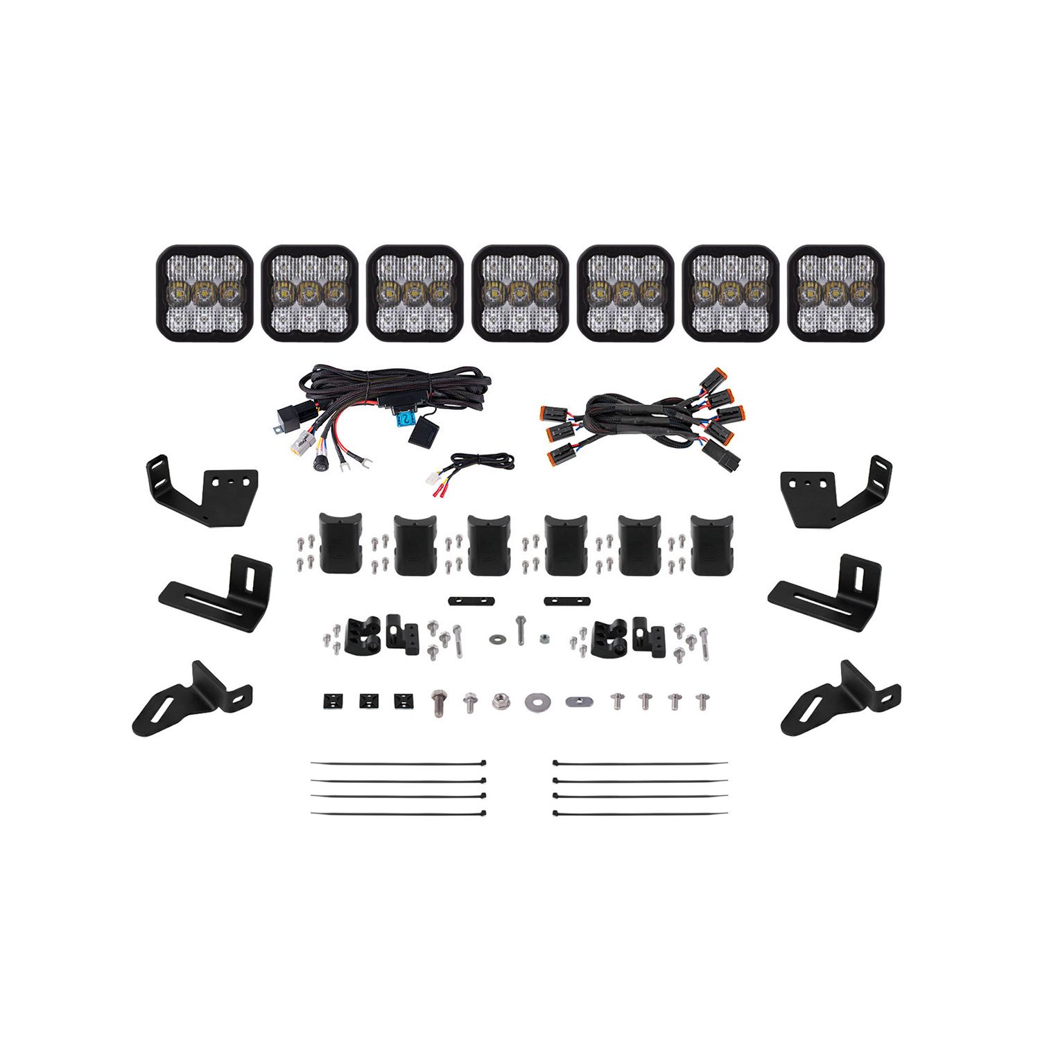 Pod light featuring advanced TIR optics for high efficiency and focus.