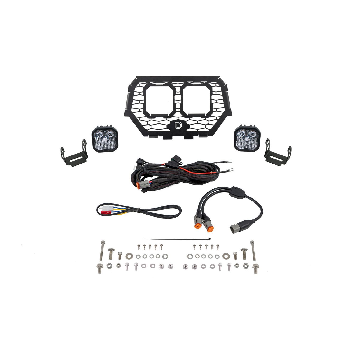 Allows for installation of SS3 LED pods on bumper roll bars.