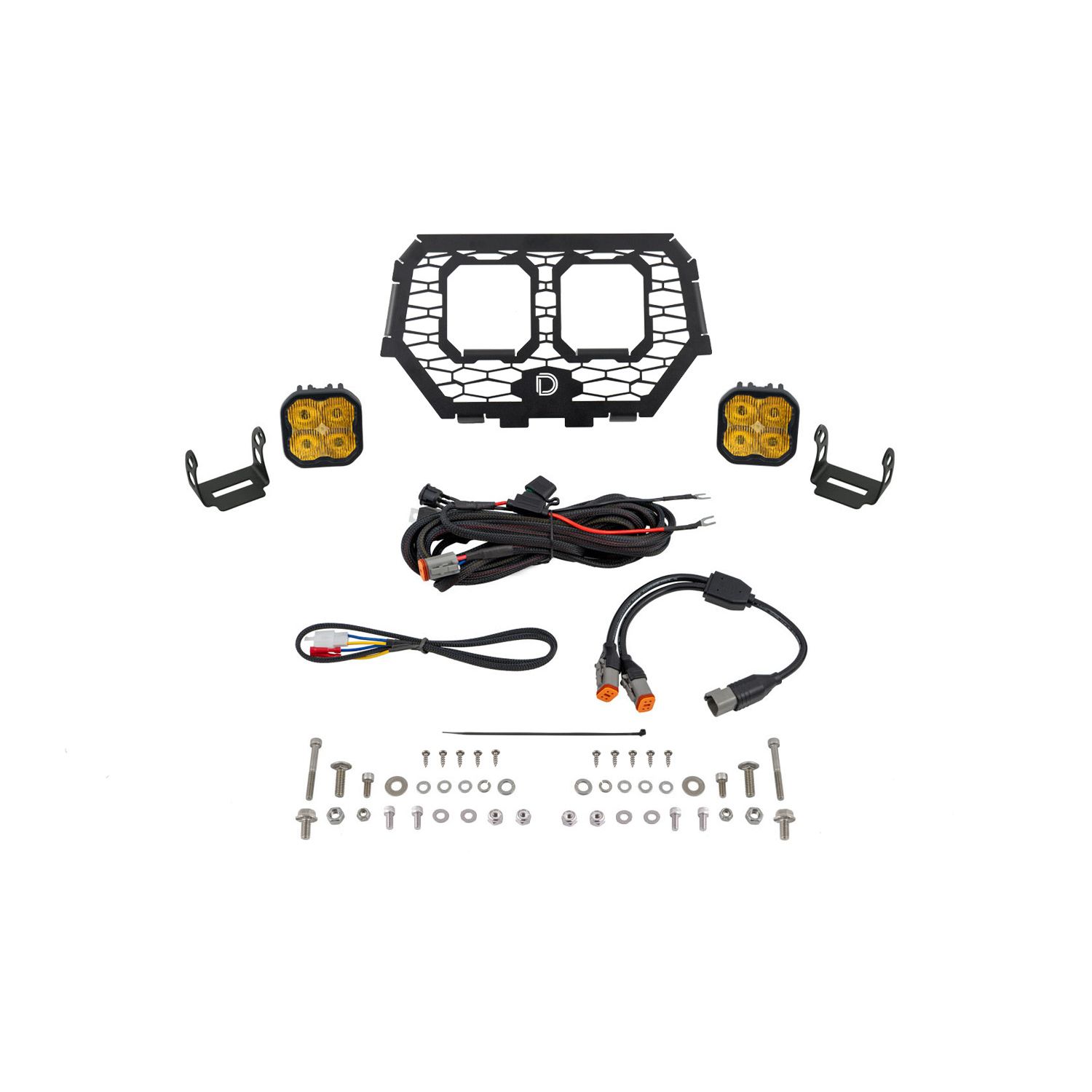 Allows for installation of SS3 LED pods on bumper roll bars.