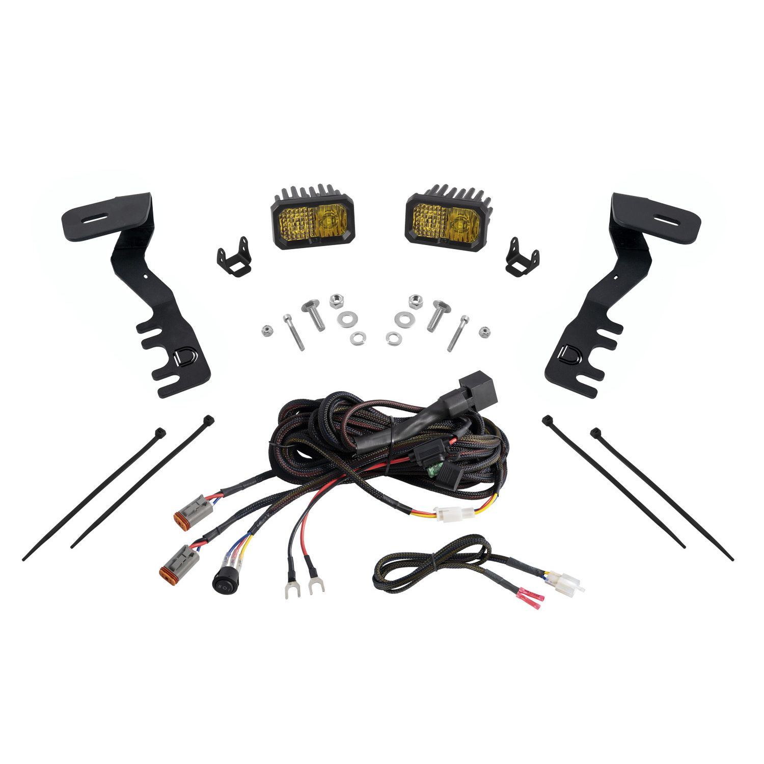 Allows you to mount two Stage Series LED Pods above the hood.