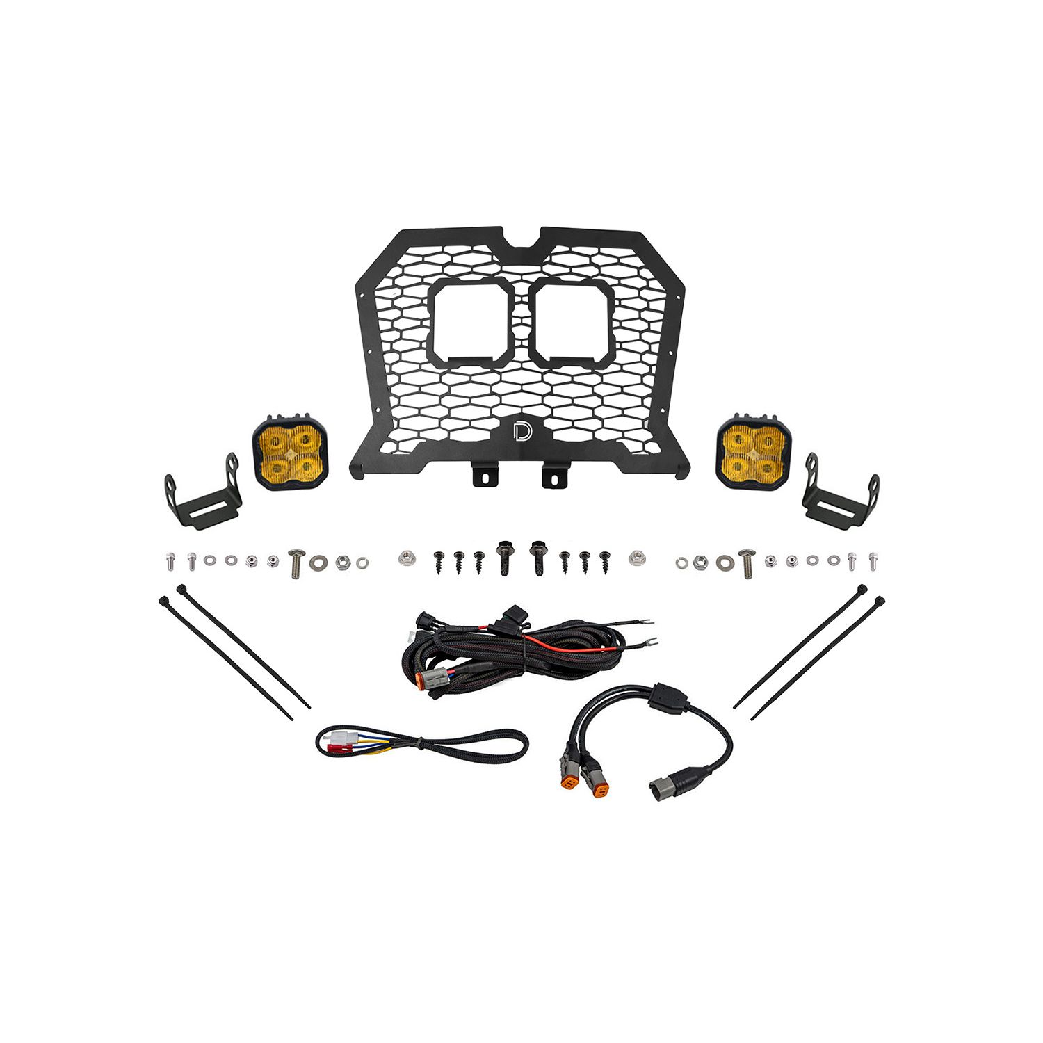 Allows for installation of SS3 LED pods in front grille.