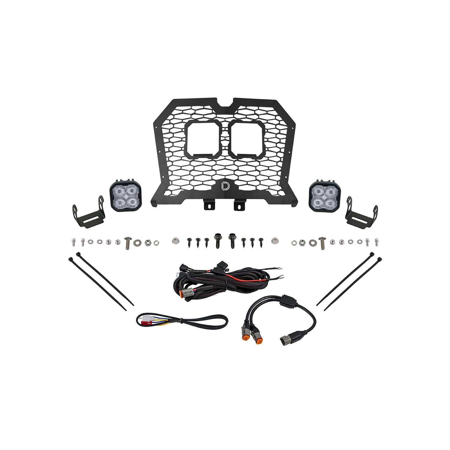 Allows for installation of SS3 LED pods in front grille.