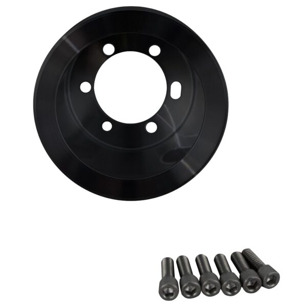 Small Block Chrysler Performance Ratio V-Belt Pulley Kit - Black (2V)