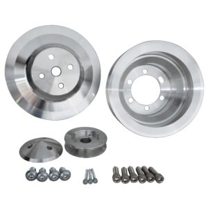 Big Block Chrysler High Flow V-Belt Pulley Kit (2V)