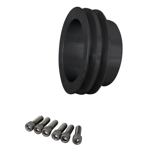 Chrysler (273 - 318 - 340) V-Belt Pulley Kit - Black (2V)