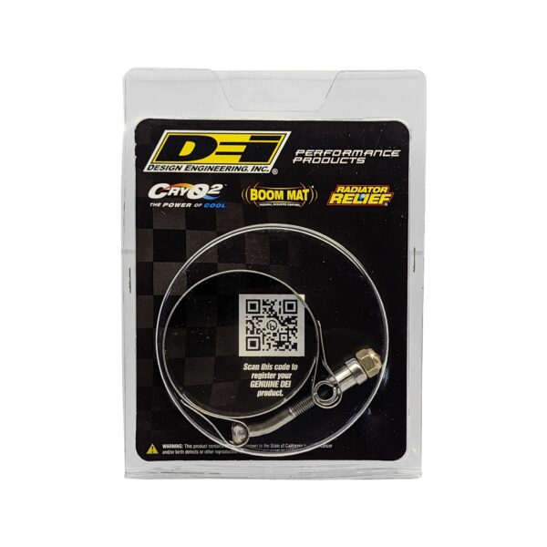 DEI 10214 Wide Band Stainless-Steel Clamp 2.25"-2.56" 010214