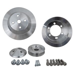 Small Block Chrysler Performance Ratio V-Belt Pulley Kit (2V)