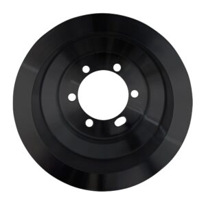 Small Block Chrysler High Flow V-Belt Crankshaft Pulley - Black (3V)