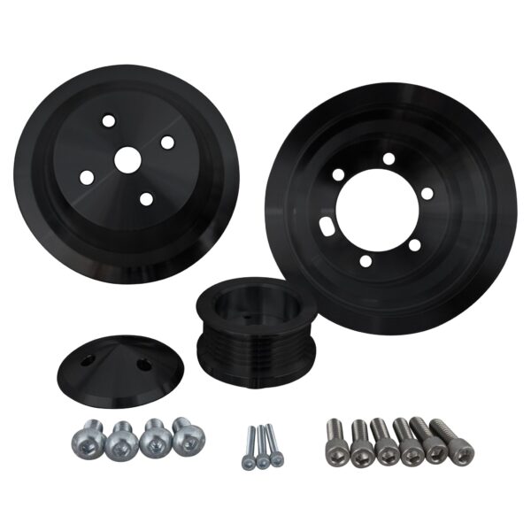 Small Block Chrysler Serpentine Pulley Kit - Black (1V)