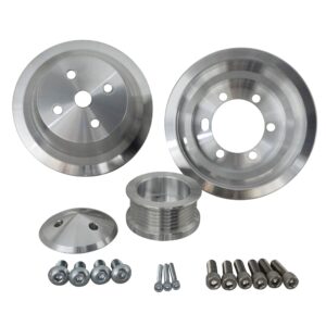 Small Block Chrysler Serpentine Pulley Kit for Fluid Dampers (1V)