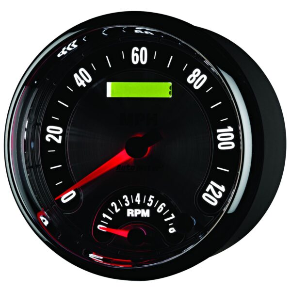 5 in. TACHOMETER/SPEEDOMETER COMBO, 8K RPM/120 MPH, AMERICAN MUSCLE