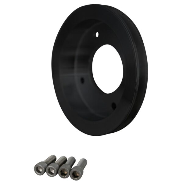 Pontiac V-Belt Crankshaft Pulley - Black (1V)