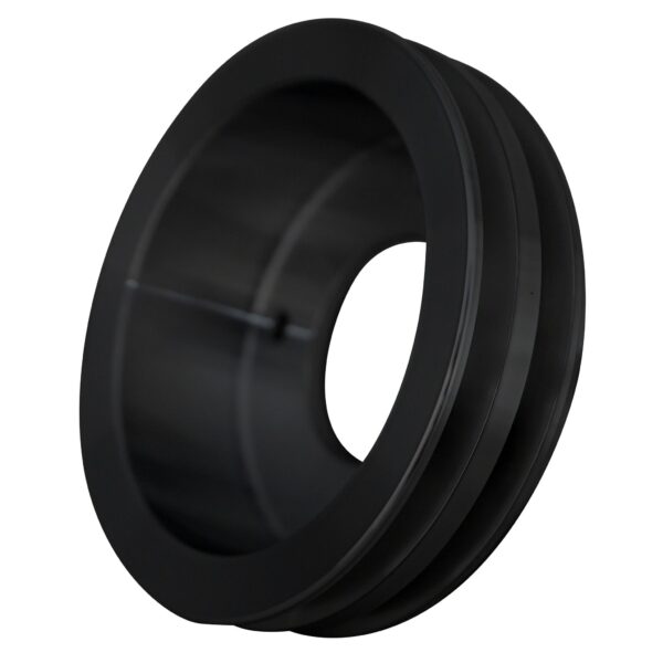 Pontiac V-Belt Crankshaft Pulley - Black (2V)