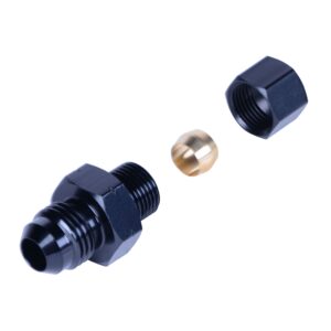 5/16” Transmission Cooler Line to -6AN Male Black anodized Fitting