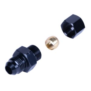 3/8” Transmission Cooler Line to -6AN Male Black anodized Fitting