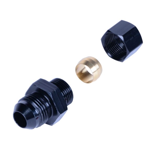 1/2” Transmission Cooler Line to -8AN Male Black anodized Fitting