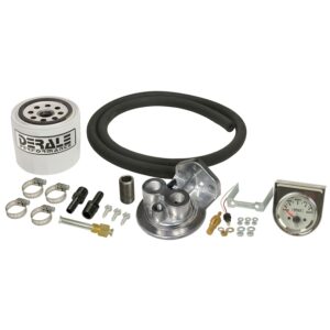 Single Mount 3/8" NPT Ports Up Remote Transmission Filter Kit, Premium