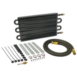 6 Pass 14" Series 7000 Copper/Aluminum Tube&Fin Transmission Cooler Kit, -6AN