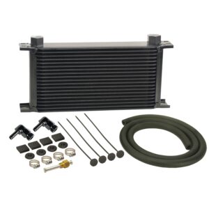 16 Row Stack Plate Transmission Cooler Kit, 90 Degree Swivel Fitting