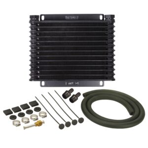 13 Row Series 9000 Plate & Fin Transmission Cooler Kit, 1/2" NPT