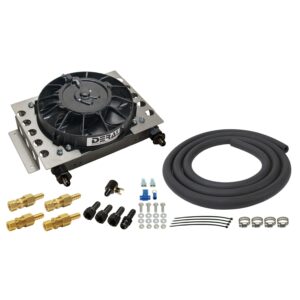 15 Row Atomic Cool Plate & Fin Remote Transmission Cooler Kit, -6AN