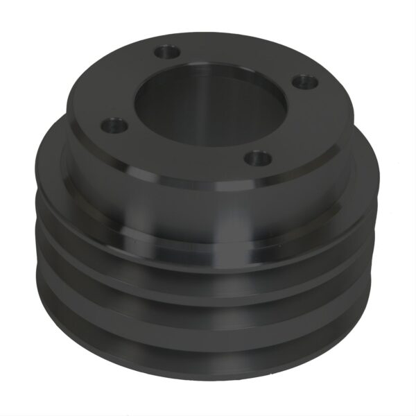 CRANK PULLEY SMALL BLOCK FORD 3V - BLACK (4 Bolt - Fluidampr)