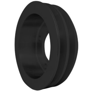 Small Block Ford Crank Pulley - 2V - 4 Bolt, Early - 5.75" - Black