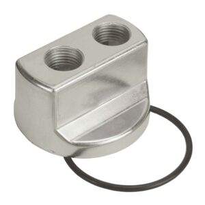 Standard Engine Spin On Adapter with 1/2" NPT Ports, 18x1.5mm Engine Thread