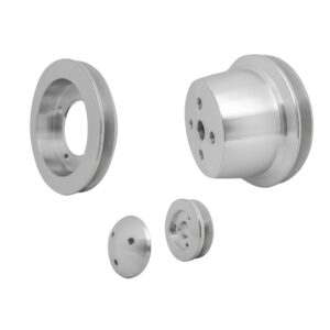 Small Block Ford V-Belt Pulley Kit - 4 Bolt - 4 Early