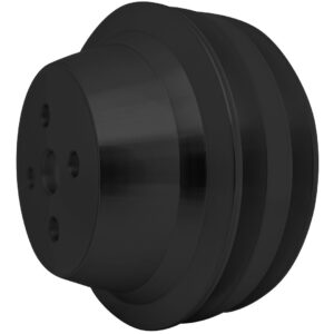Small Block Ford V-Belt Water Pump Pulley - High Flow - 2V - Late - Black