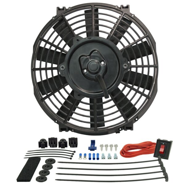 9" Tornado Electric Puller Fan, Premium Mounting Kit