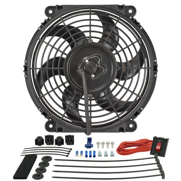 10" Tornado Electric Puller Fan, Premium Mounting Kit