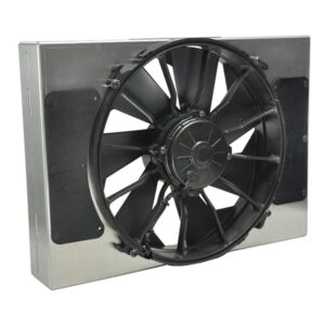 High Output Single 12" Electric RAD Fan/Aluminum Shroud Kit