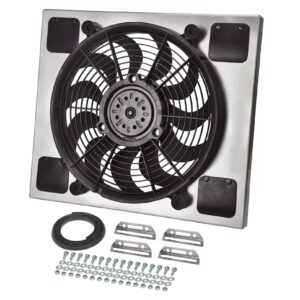 Powerpack - High Output Single 14" Electric RAD Fan/Aluminum Shroud Kit