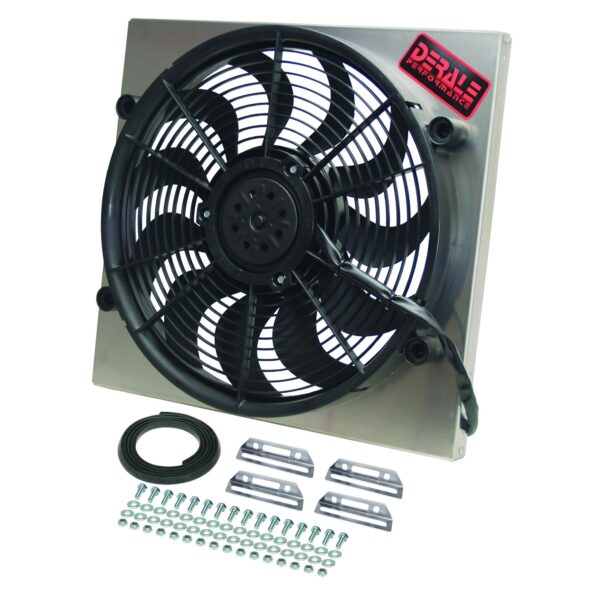 Powerpack - High Output Single 17" Electric RAD Fan/Aluminum Shroud Kit