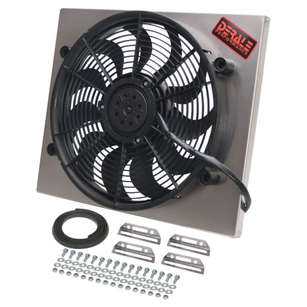 Powerpack - High Output Single 17" Electric RAD Fan/Aluminum Shroud Kit