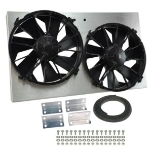 Powerpack - High Output Dual 12" Electric RAD Fan/Aluminum Shroud Kit