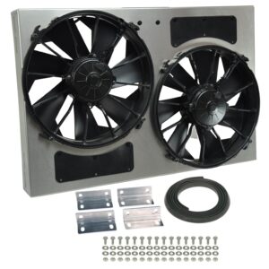 Powerpack - High Output Dual 12" Electric RAD Fan/Aluminum Shroud Kit