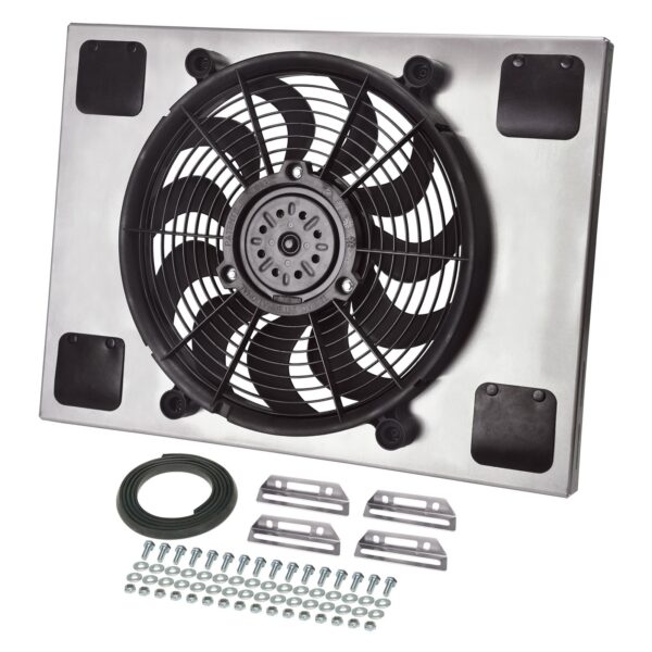 Powerpack - High Output Single 14" Electric RAD Fan/Aluminum Shroud Kit