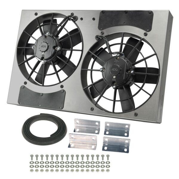 Powerpack - High Output Dual 11" Electric RAD Fan/Aluminum Shroud Kit