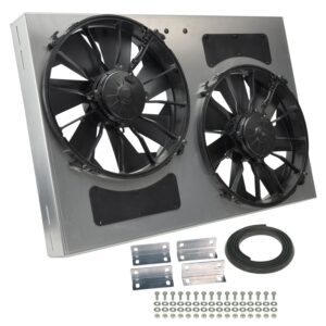 Powerpack - High Output Dual 12" Electric RAD Fan/Aluminum Shroud Kit