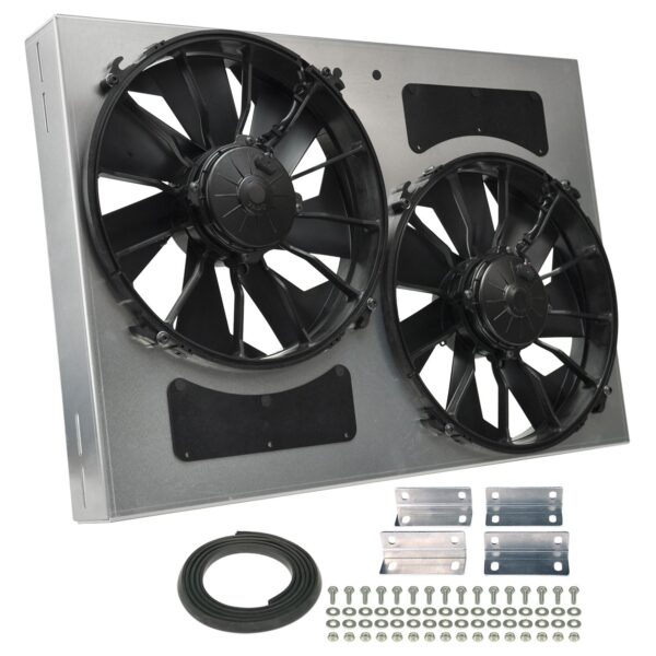 Powerpack - High Output Dual 12" Electric RAD Fan/Aluminum Shroud Kit