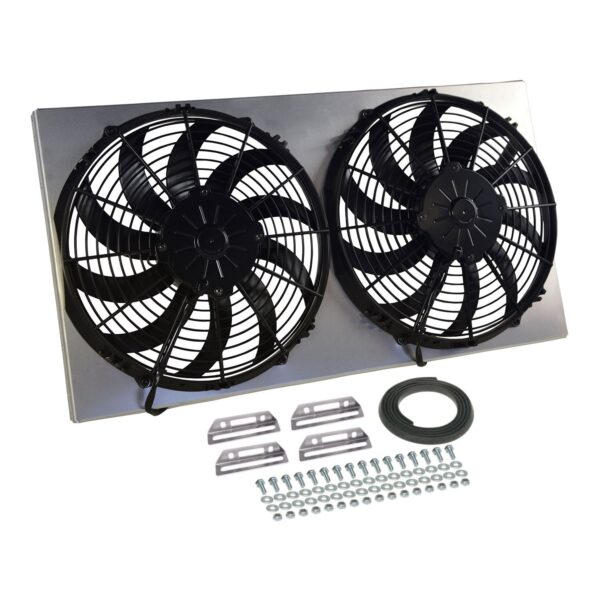 Powerpack - High Output Dual 12" Electric RAD Fan/Aluminum Shroud Kit